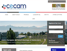 Tablet Screenshot of cecam.org