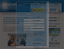 Tablet Screenshot of cecam.es